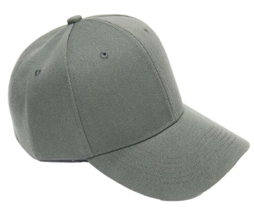 Dark Grey Plain Baseball Cap