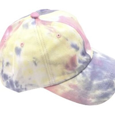 Lilac Pink Tie Dye Cap