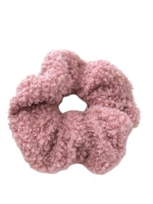 Pink Teddy Scrunchie
