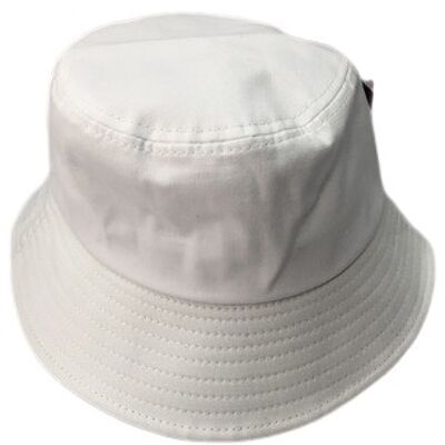 White Plain Bucket Hat