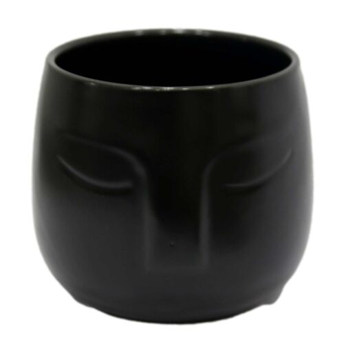 Black Face Vase