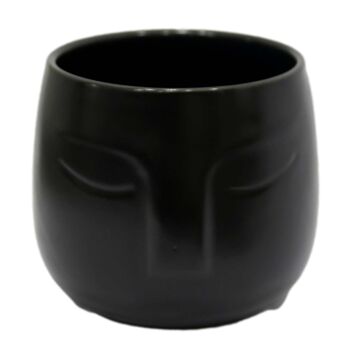 Vase visage noir