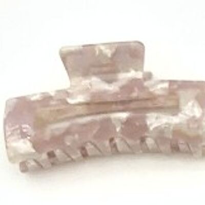 White Rectangle Resin Hair Claw