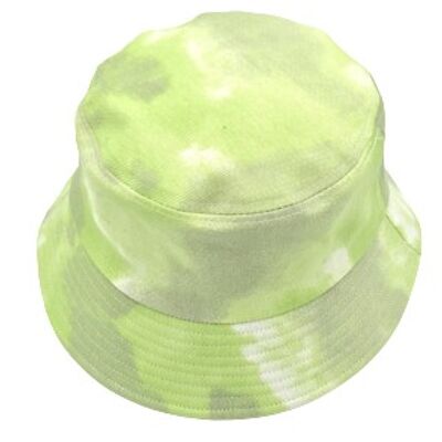 Berretto tie dye verde lime