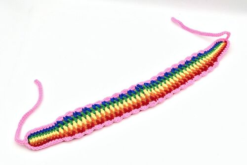 Rainbow Crochet Headband