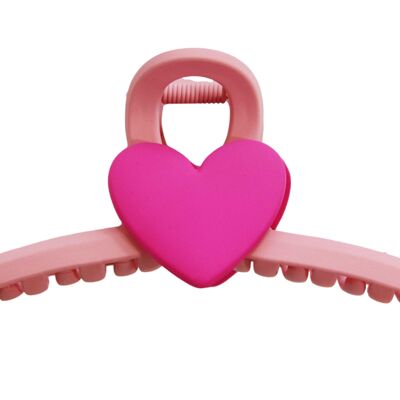 Pink Heart Hair Claw