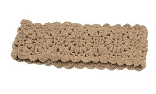Light Tan Crochet Headband