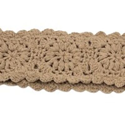 Light Tan Crochet Headband