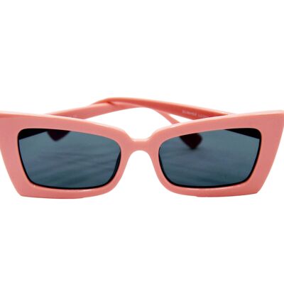 Rosa quadratische Katzen-Sonnenbrille