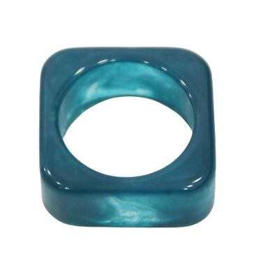 Anillo Cuadrado Azul