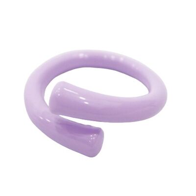 Lilac Twist Metal Coated Ring
