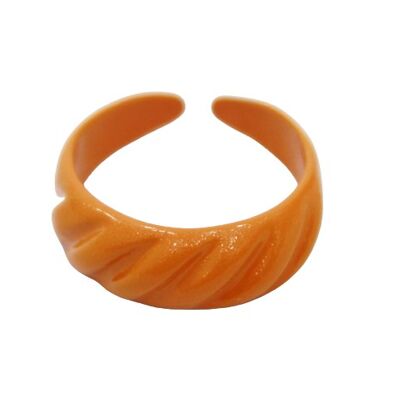Orange Metal Coated Ring