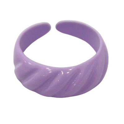 Lilac Metal Coated Ring