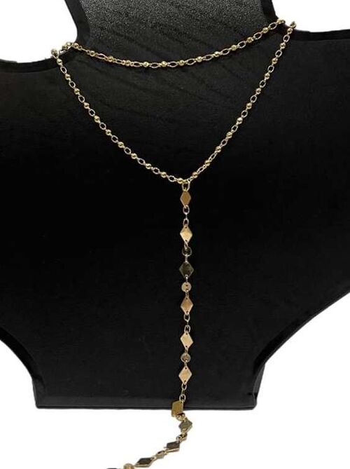Gold Plunge Necklace