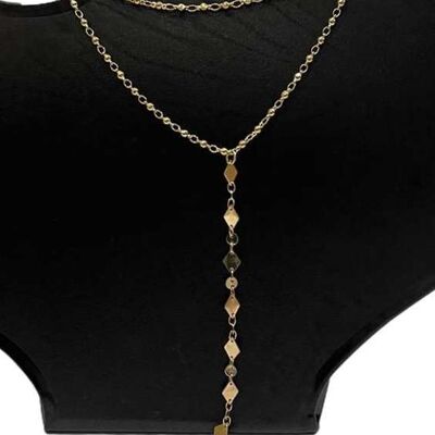 Gold Plunge Necklace