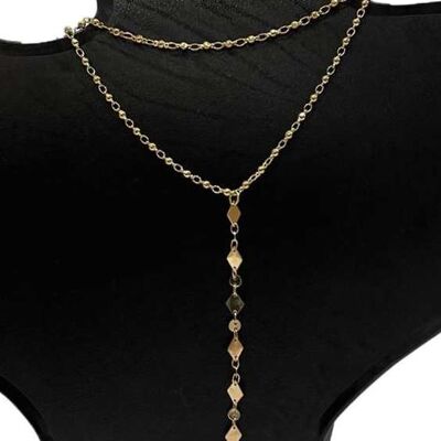 Gold Plunge Necklace