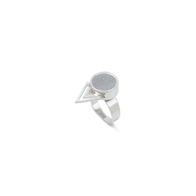 Azalée - Anillo ajustable 10 mm - Plata / G