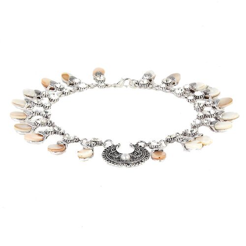 Flat Back Pearls Choker with Embellished  Diamante