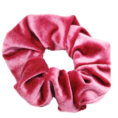 Pink Velvet Scrunchie