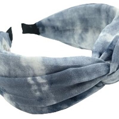 Blue Tie Dye Twist Headband