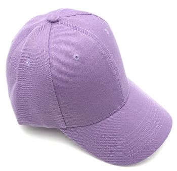 Casquette unie lilas