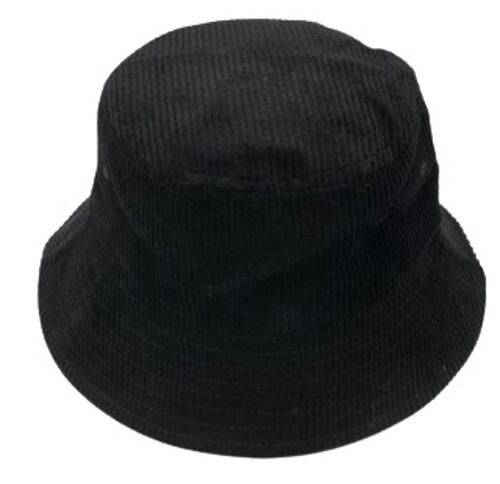 Black Cord Bucket Hat