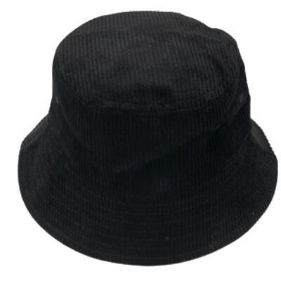 Black Cord Bucket Hat