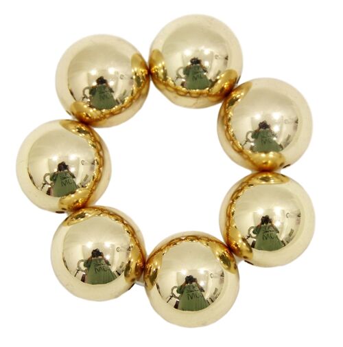 Pearls scrunchie - GOLD