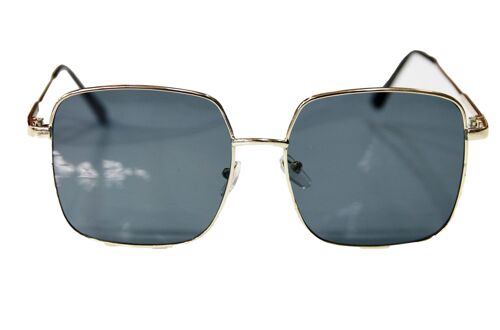 Gold Square Frame Sunglasses