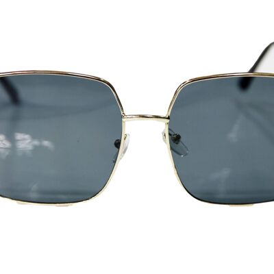 Gold Square Frame Sunglasses