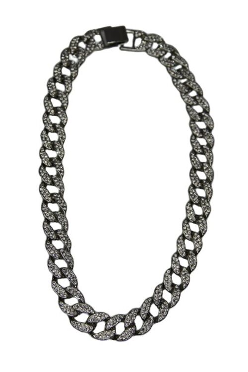 Diamante Chain Link Necklace A
