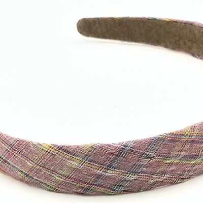 Pink Check Headband