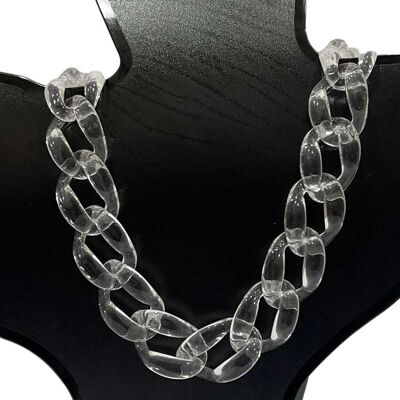 Clear Chunky Necklace