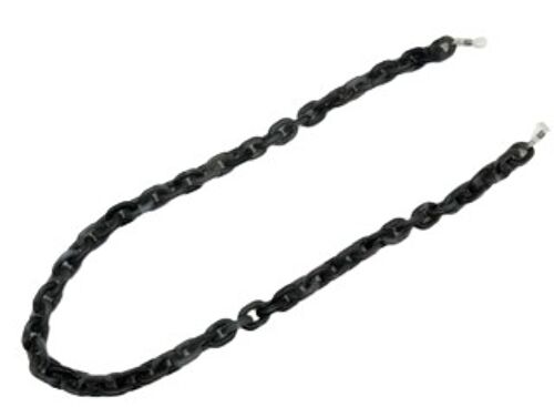 Black Cloudy Clear Chunky Link Sunglasses Chain