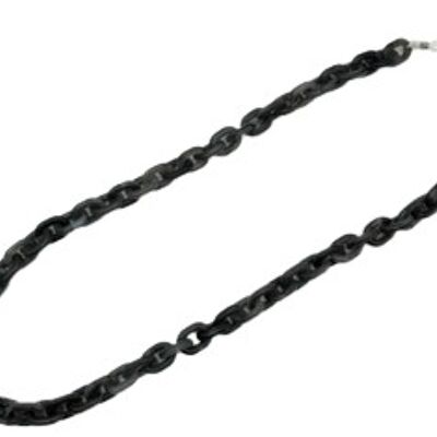 Black Cloudy Clear Chunky Link Sunglasses Chain