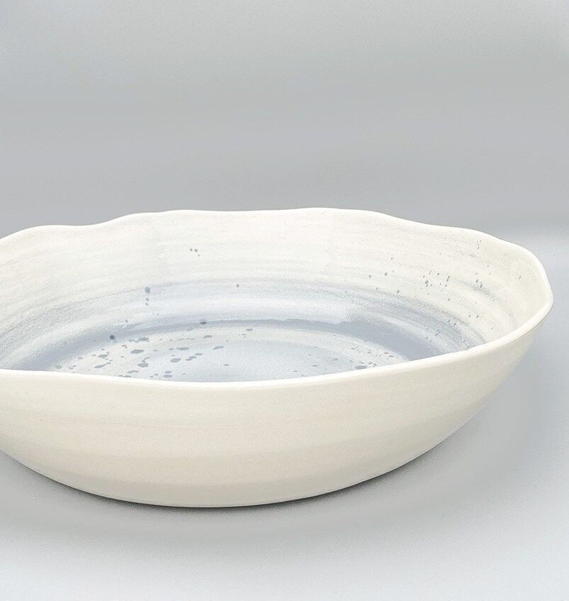 SALATSCHÜSSEL XXL COLLIOURE BLAU GRAU