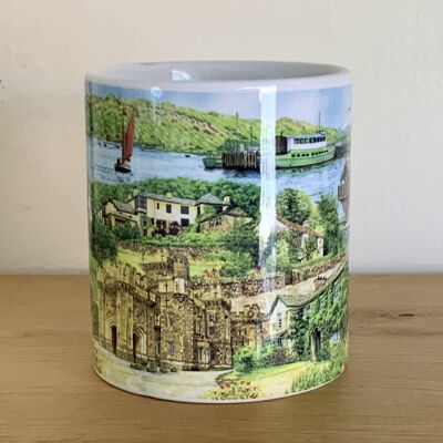 Tasse en céramique, montage Lake District