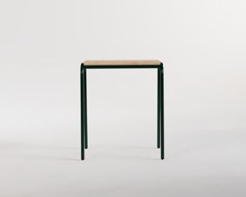 Tabouret bas empilable en chêne massif / vert mousse / tabouret de cuisine 5