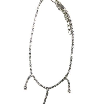 Diamante Chain Anklet - SILVER