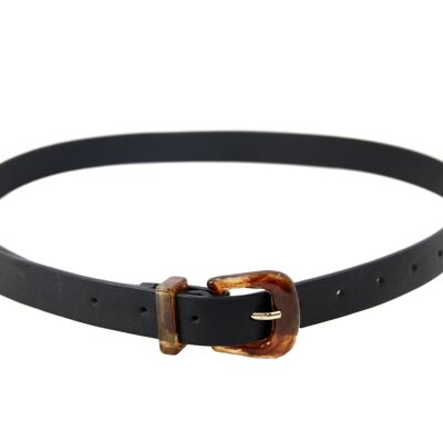 PU Resin Buckle Belt Black