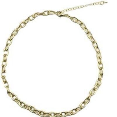 Textured Chain Link Necklace