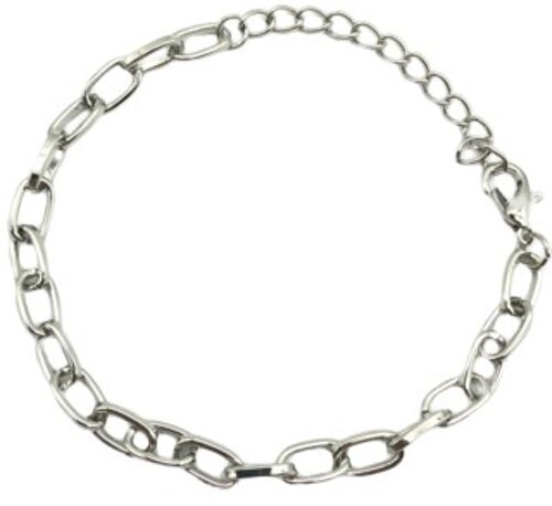 Silver Chain Bracelet - 13cm x 25cm