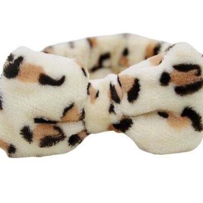 Beige Beauty Headband Leopard Print