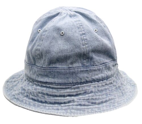 Blue Acid Wash Denim Bucket Hat