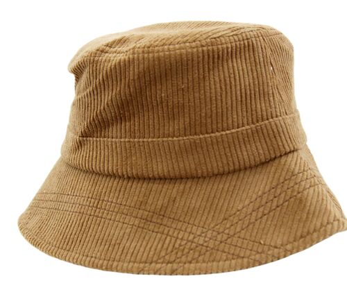 Tan Cord Bucket Hat