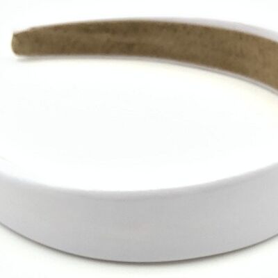 White Patent Headband