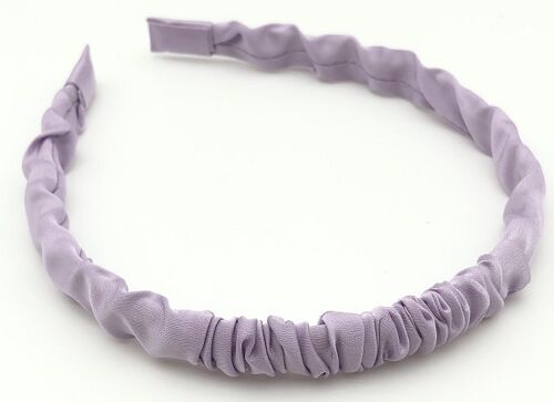 Lilac Ruched Skinny Headband