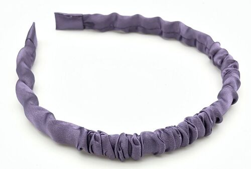 Purple Ruched Skinny Headband