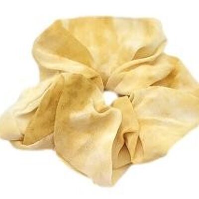 Yellow Tie Dye Scrunchie