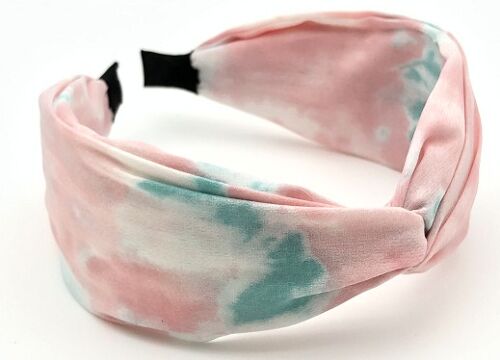 Pink Tie Dye Twist Knot Headband